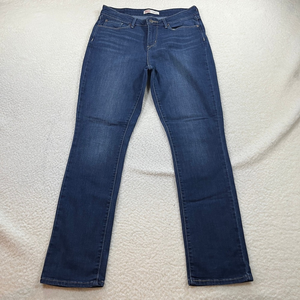 Signature Levi Strauss Womens 10L Blue Mid-Rise Slim Jeans 67724-0001 W30 L32